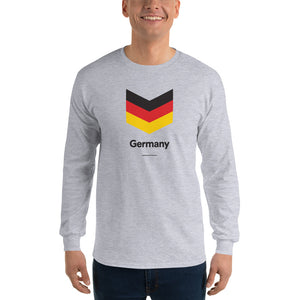 Sport Grey / S Germany "Chevron" Long Sleeve T-Shirt by Design Express