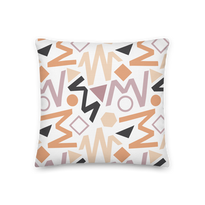 18×18 Soft Geometrical Pattern Premium Pillow by Design Express