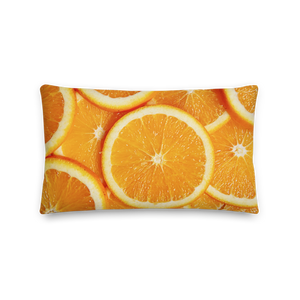 20×12 Sliced Orange Premium Pillow by Design Express