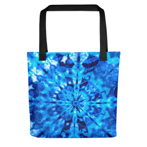 Default Title Psychedelic Blue Mandala Tote Bag by Design Express