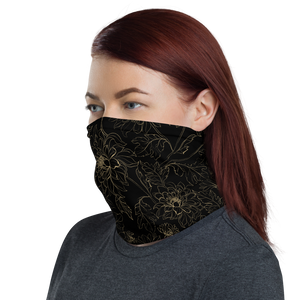 Golden Floral Neck Gaiter by Design Express