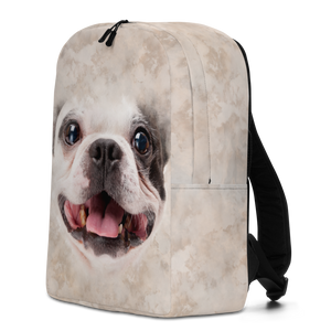 Boston Terrier Dog Minimalist Backpack by Design Express