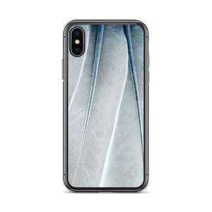 iPhone X/XS White Feathers Texture iPhone Case by Design Express