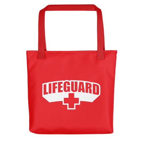 Default Title Lifeguard Classic Red Tote bag Totes by Design Express