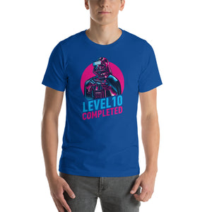True Royal / S Darth Vader Level 10 Completed Short-Sleeve Unisex T-Shirt by Design Express