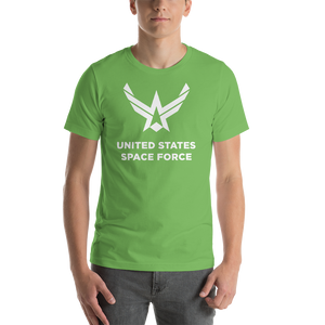 Leaf / S United States Space Force "Reverse" Short-Sleeve Unisex T-Shirt by Design Express