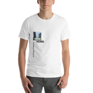 XS New York Coordinates Unisex White T-Shirt by Design Express
