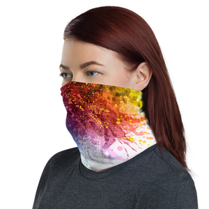 Rainbow Paint Splash Neck Gaiter by Design Express