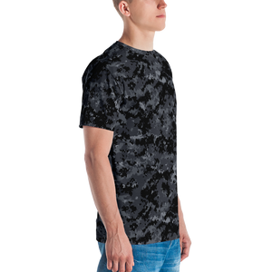 Dark Grey Digital Camouflage Men's T-shirt by Design Express