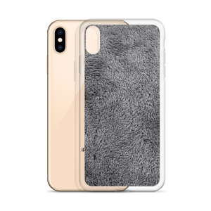 Soft Grey Fur Print iPhone Case by Design Express