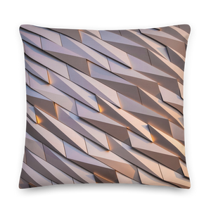 Abstract Metal Square Premium Pillow by Design Express