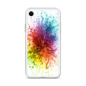 Rainbow Paint Splash iPhone Case by Design Express