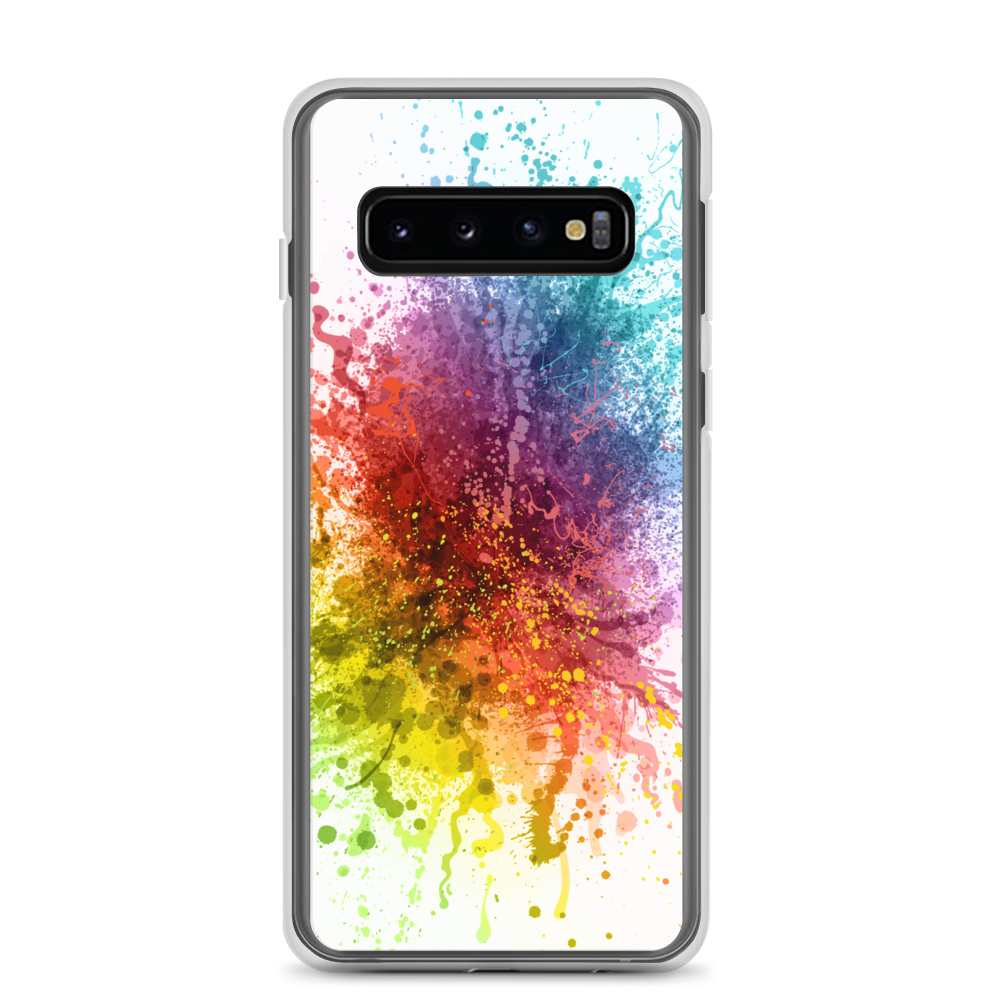 Samsung Galaxy S10 Rainbow Paint Splash Samsung Case by Design Express