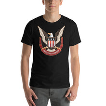 Black / XS Eagle USA 03 Short-Sleeve Unisex T-Shirt by Design Express
