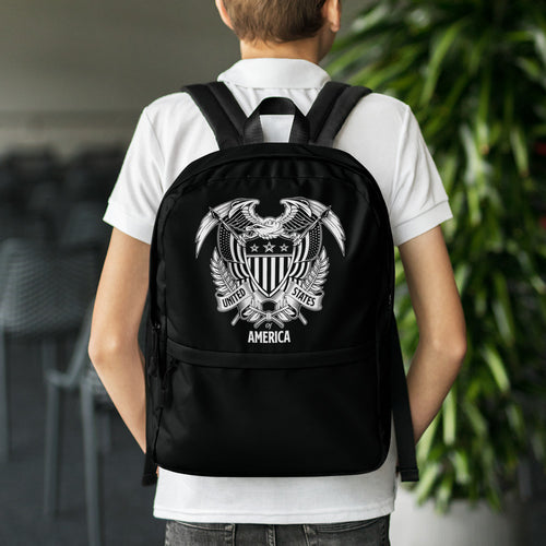 Default Title United States Of America Eagle Illustration Reverse Backpack by Design Express