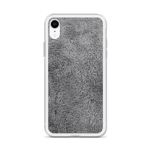 Soft Grey Fur Print iPhone Case by Design Express