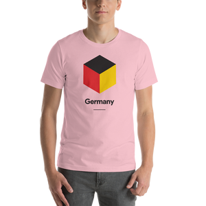 Pink / S Germany "Cubist" Unisex T-Shirt by Design Express