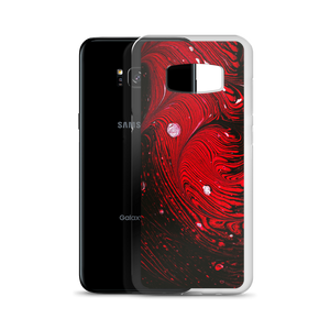 Black Red Abstract Samsung Case by Design Express