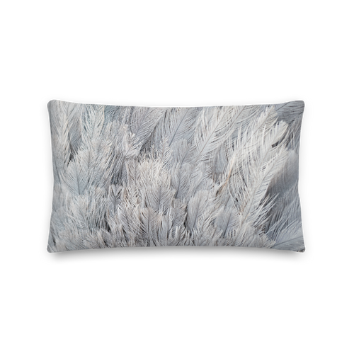 Default Title Ostrich Feathers Rectangle Premium Pillow by Design Express