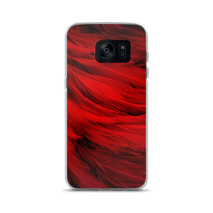 Samsung Galaxy S7 Red Feathers Samsung Case by Design Express