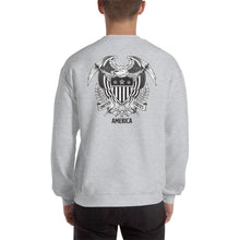 United States Of America Eagle Illustration Backside Sweatshirt by Design Express
