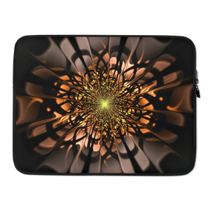 15 in Abstract Flower 02 Laptop Sleeve by Design Express