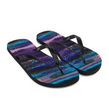 Purple Blue Abstract Flip-Flops by Design Express