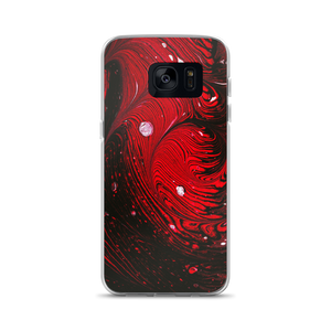 Samsung Galaxy S7 Black Red Abstract Samsung Case by Design Express