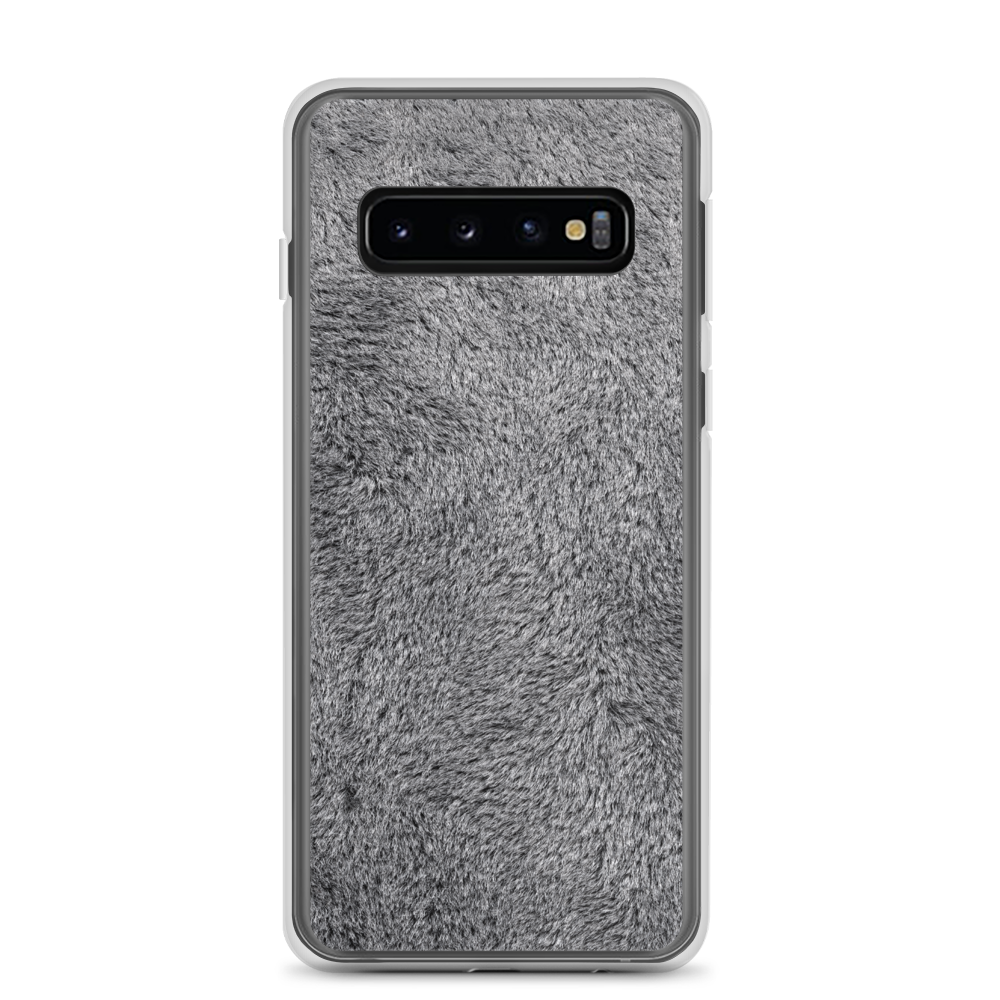 Samsung Galaxy S10 Soft Grey Fur Print Samsung Case by Design Express