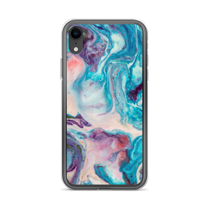iPhone XR Blue Multicolor Marble iPhone Case by Design Express