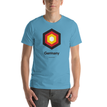 Ocean Blue / S Germany "Hexagon" Unisex T-Shirt by Design Express