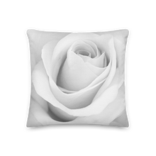 18×18 White Rose Square Premium Pillow by Design Express