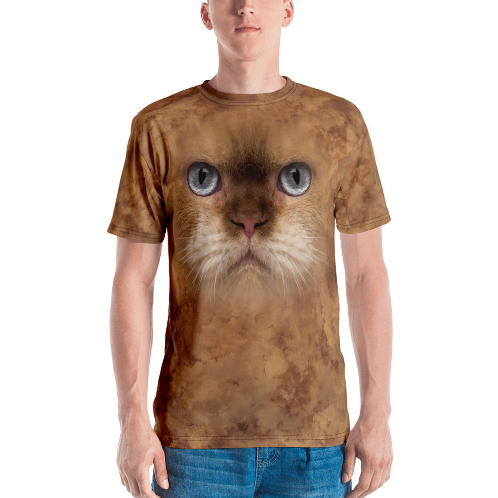 XS British Cat Men's T-shirt All Over T-Shirts by Design Express