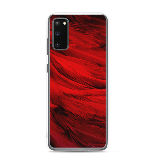 Samsung Galaxy S20 Red Feathers Samsung Case by Design Express