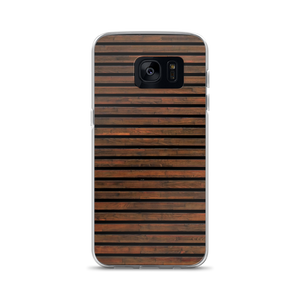 Samsung Galaxy S7 Horizontal Brown Wood Samsung Case by Design Express