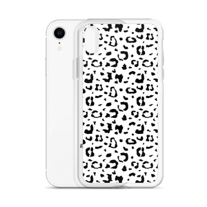 Black & White Leopard Print iPhone Case by Design Express