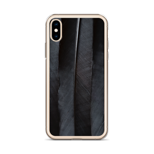 Black Feathers iPhone Case by Design Express