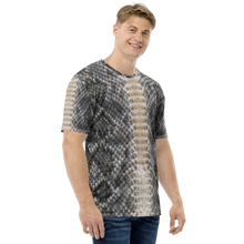 Snake Skin Print Men's T-shirt by Design Express