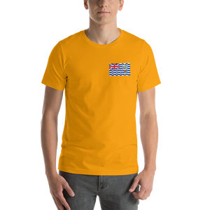 Gold / S British Indian Ocean Territory Unisex T-Shirt by Design Express