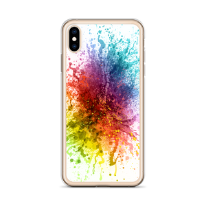 Rainbow Paint Splash iPhone Case by Design Express