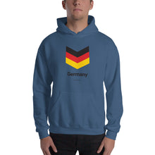Indigo Blue / S Germany "Chevron" Hooded Sweatshirt by Design Express