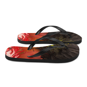 Abstract 02 Black Red Flip-Flops by Design Express