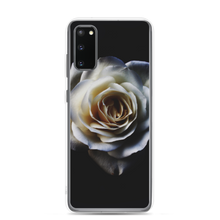 Samsung Galaxy S20 White Rose on Black Samsung Case by Design Express