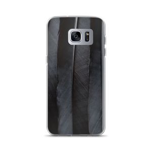 Samsung Galaxy S7 Edge Black Feathers Samsung Case by Design Express