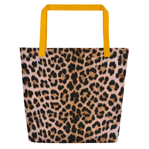 Leopard "All Over Animal" 2 Beach Bag Totes by Design Express