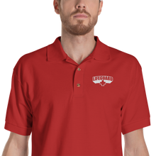 S Lifeguard Classic Red Embroidered Polo Shirt by Design Express
