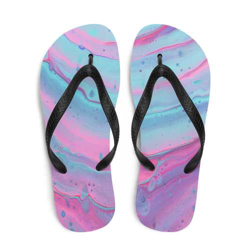 Multicolor Abstract Background Flip-Flops by Design Express