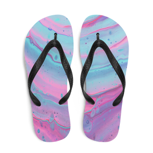Multicolor Abstract Background Flip-Flops by Design Express