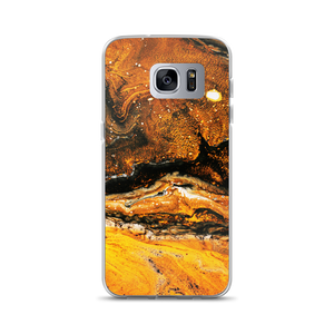 Samsung Galaxy S7 Edge Yellow Orange Abstract Samsung Case by Design Express