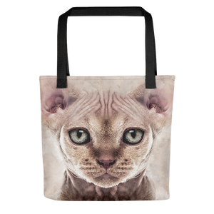 Black Devon Rex Kitten "All Over Animal" Tote bag Totes by Design Express